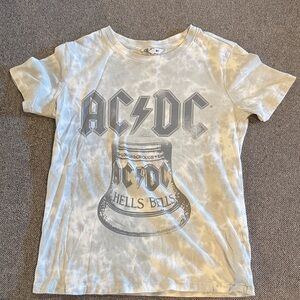 Elizabeth and James Tie-Dye Tee - White and Gray